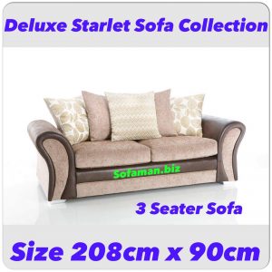 Deluxe Starlet 3 seater mink