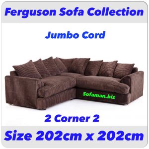 Ferguson Sofa Brown Jumbo cord 2c2